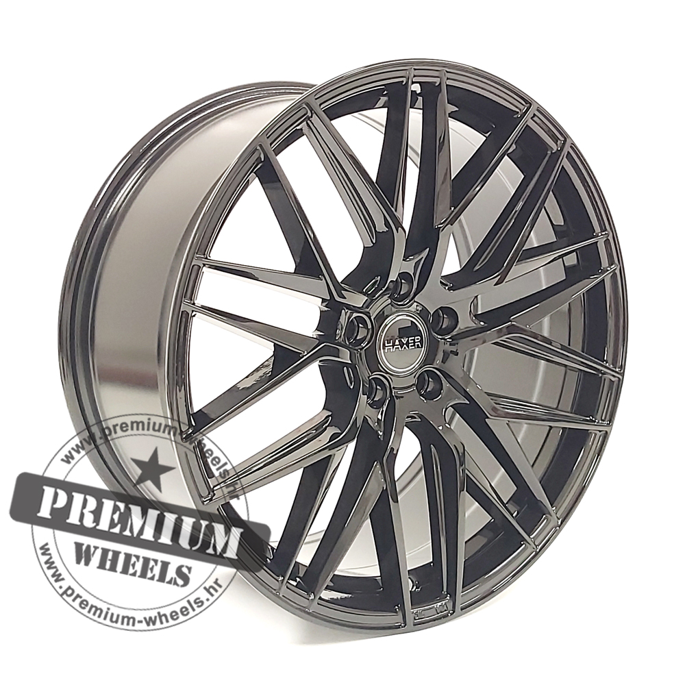 HX035C-1 ALU FELGA HAXER 5X108 20" HX035C ET40 CRNA - Slika 1