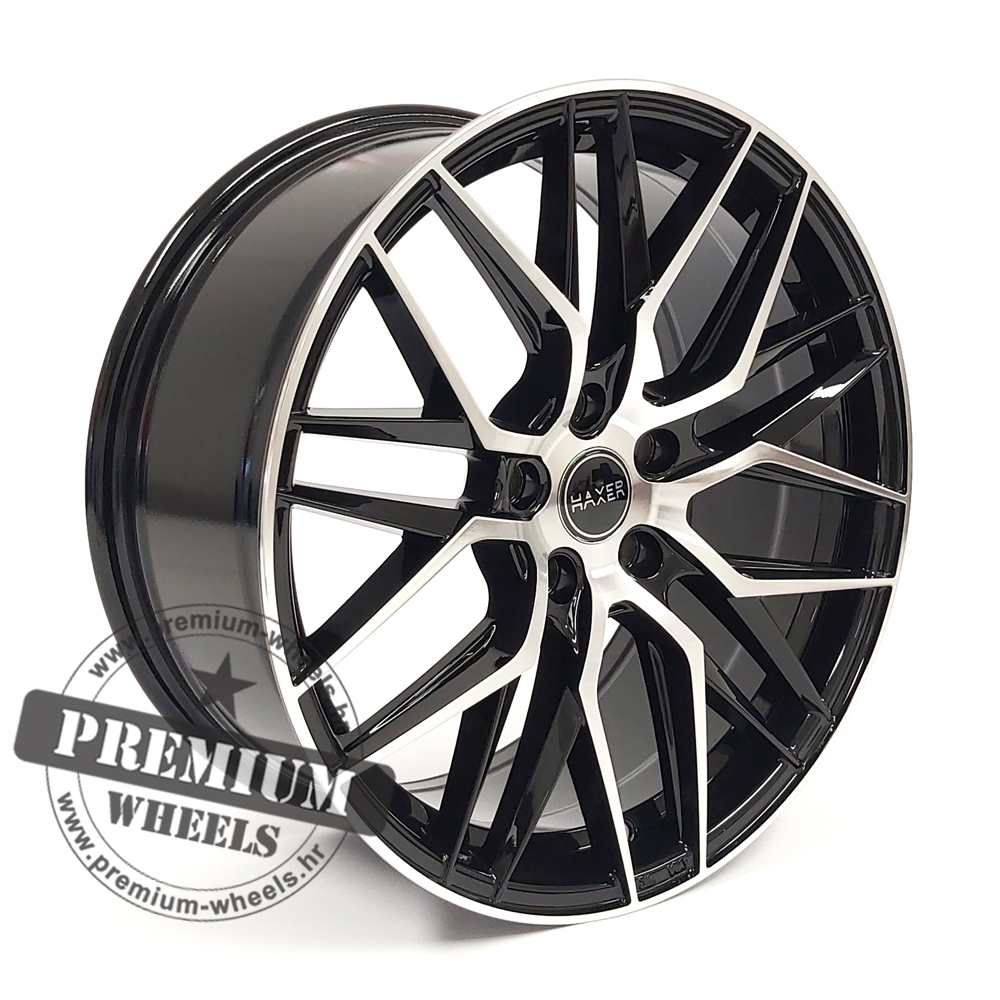 HX035CP ALU FELGA HAXER 5X112 18" HX035CP ET40 CRNA SA POLIRANIM - Slika 1