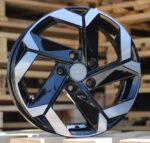ALU FELGA HYUNDAI 5X114.3 16" HY0137CP ET43 CRNA SA POLIRANIM - Slika 2