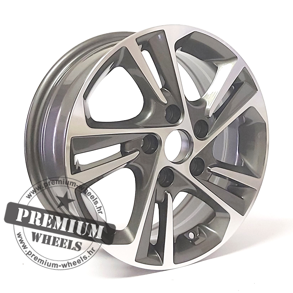 HYBK5210SP ALU FELGA HYUNDAI 5X114.3 16" HYBK5210SPSP ET45 SIVA SA POLIRANIM - Slika 1