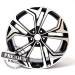 ALU FELGA HYUNDAI 5X114.3 19" HYBK5519CP ET50 CRNA SA POLIRANIM - Slika 2