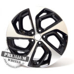 ALU FELGA HYUNDAI 5X114.3 17" HYBY1278CP ET45 CRNA SA POLIRANIM - Slika 2