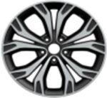 ALU FELGA HYUNDAI 5X114.3 18" HYTL0604CP ET49 CRNA SA POLIRANIM