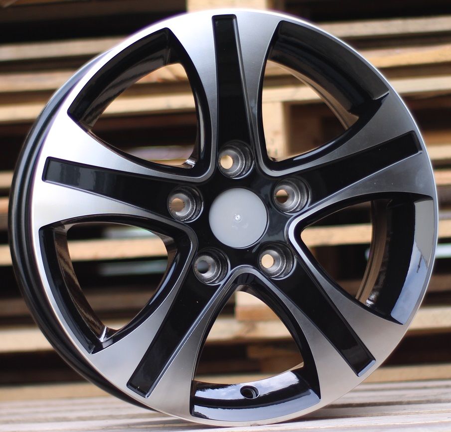 HYXFA13CP ALU FELGA HYUNDAI 5X114.3 15" HYXFA13CP ET48 CRNA SA POLIRANIM - Slika 1