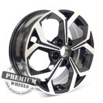 ALU FELGA KIA 5X114.3 16" KFE175CP ET46 CRNA SA POLIRANIM