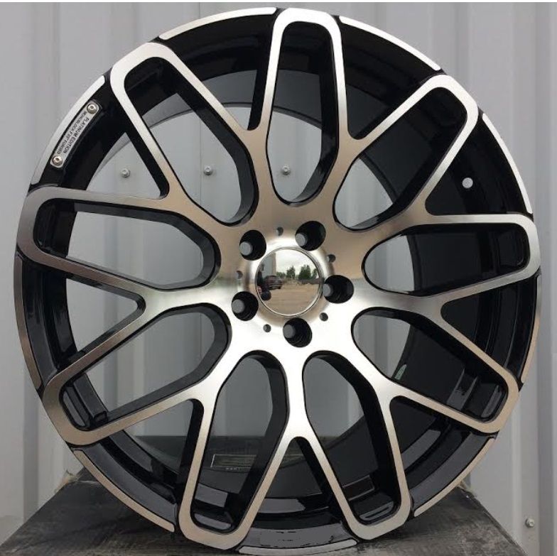 MAT967CP.jfif_ ALU FELGA ZA MERCEDES 5X112 20" MAT967CP ET35 CRNA SA POLIRANIM - Slika 1