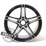ALU FELGA MERCEDES 5X112 19" MB5252CP ET43 CRNA SA POLIRANIM - Slika 2