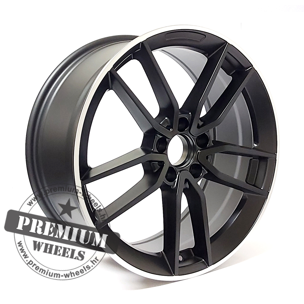 MB5461CMPR-1 ALU FELGA MERCEDES 5X112 19" MB5461CMPR ET49 CRNA POLUMAT SA POLIRANIM RUBOM - Slika 1