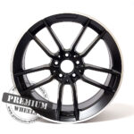 ALU FELGA MERCEDES 5X112 19" MB5461CMPR ET49 CRNA POLUMAT SA POLIRANIM RUBOM - Slika 2