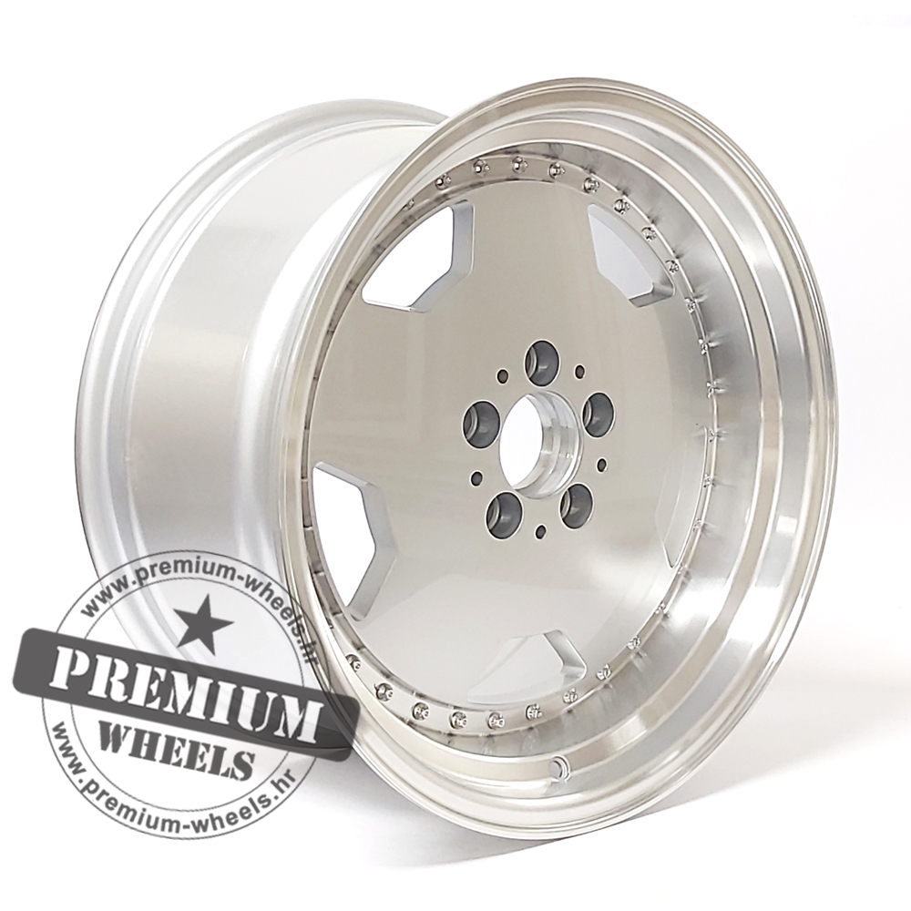 MB5852SRPR ALU FELGA MERCEDES 5X112 18″ MB5852SRPS ET30 SREBRNA SA POLIRANIM RUBOM - Slika 1