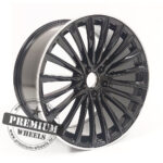 ALU FELGA ZA MERCEDES 5X112 19" MB5909CPR ET45 CRNA SA POLIRANIM RUBOM