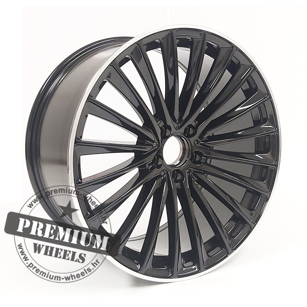 MB5909CPR ALU FELGA ZA MERCEDES 5X112 19" MB5909CPR ET45 CRNA SA POLIRANIM RUBOM - Slika 1