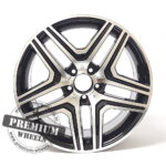 ALU FELGA MERCEDES 5X112 21" MBK206CP ET46 CRNA SA POLIRANIM - Slika 2