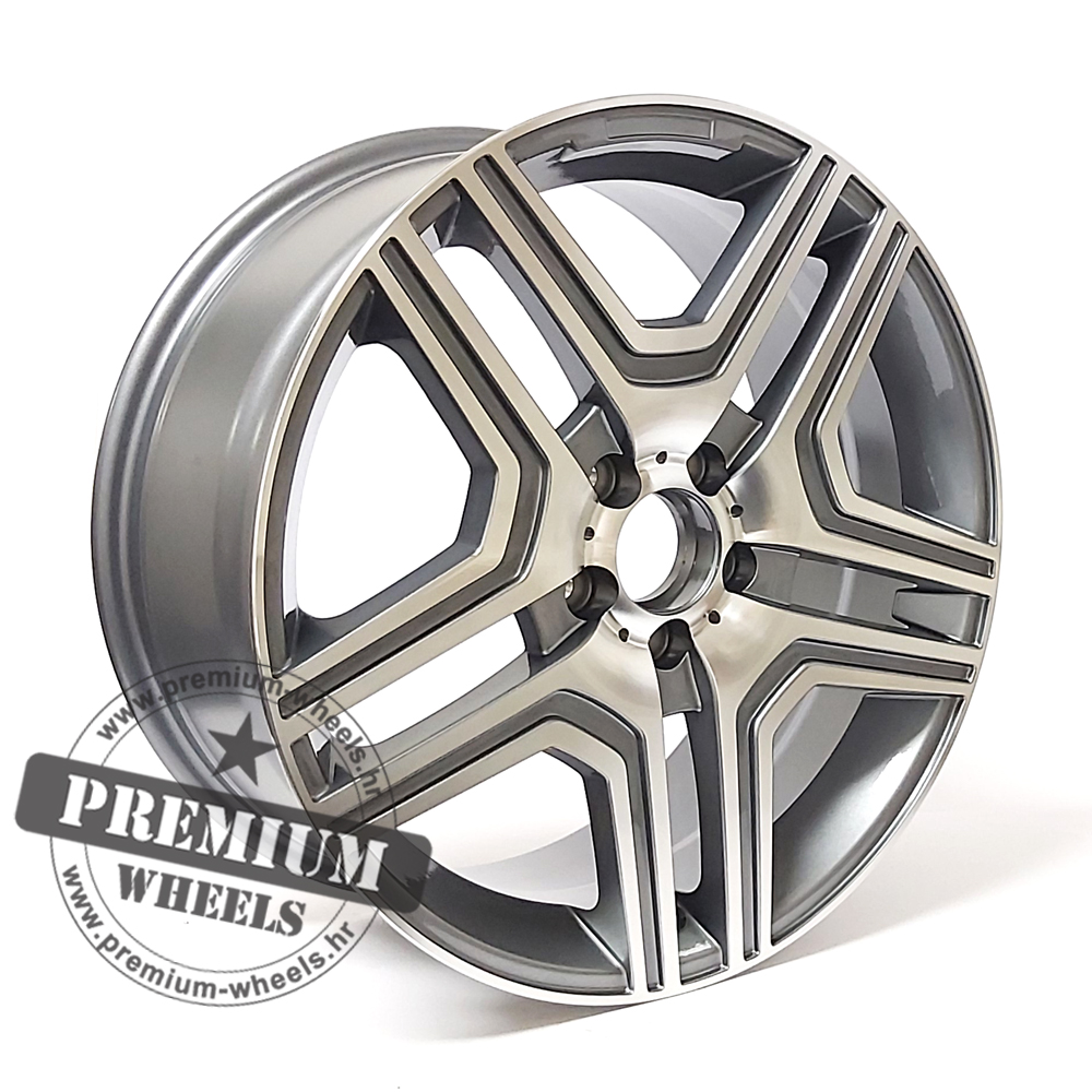 MBK206SP ALU FELGA MERCEDES 5X112 20" MBK206SP ET48 SIVA POLIRANA - Slika 1