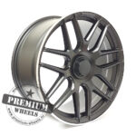 ALU FELGA ZA MERCEDES 5X112 21" MBK5318CMPR ET30 CRNA POLUMAT S POLIRANIM RUBOM