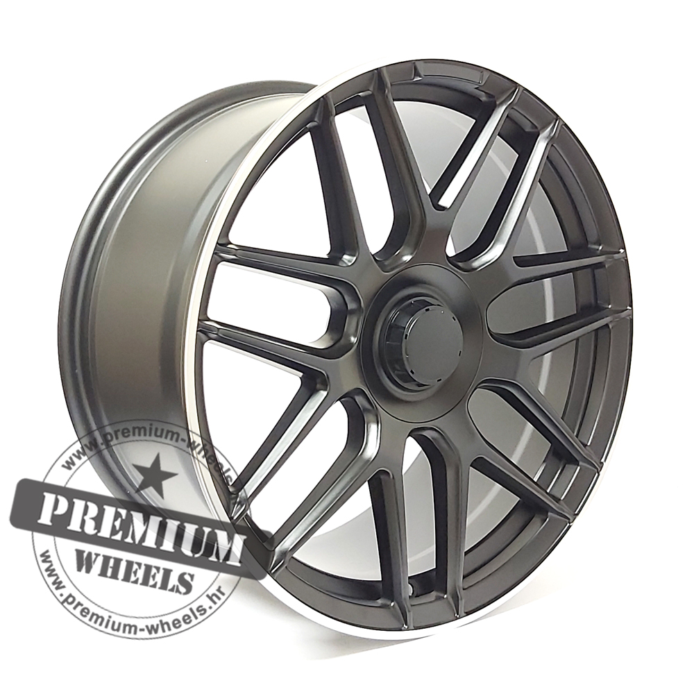 MBK5318CMPR ALU FELGA ZA MERCEDES 5X112 21" MBK5318CMPR ET30 CRNA POLUMAT S POLIRANIM RUBOM - Slika 1