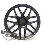 ALU FELGA ZA MERCEDES 5X112 21" MBK5318CMPR ET30 CRNA POLUMAT S POLIRANIM RUBOM - Slika 2