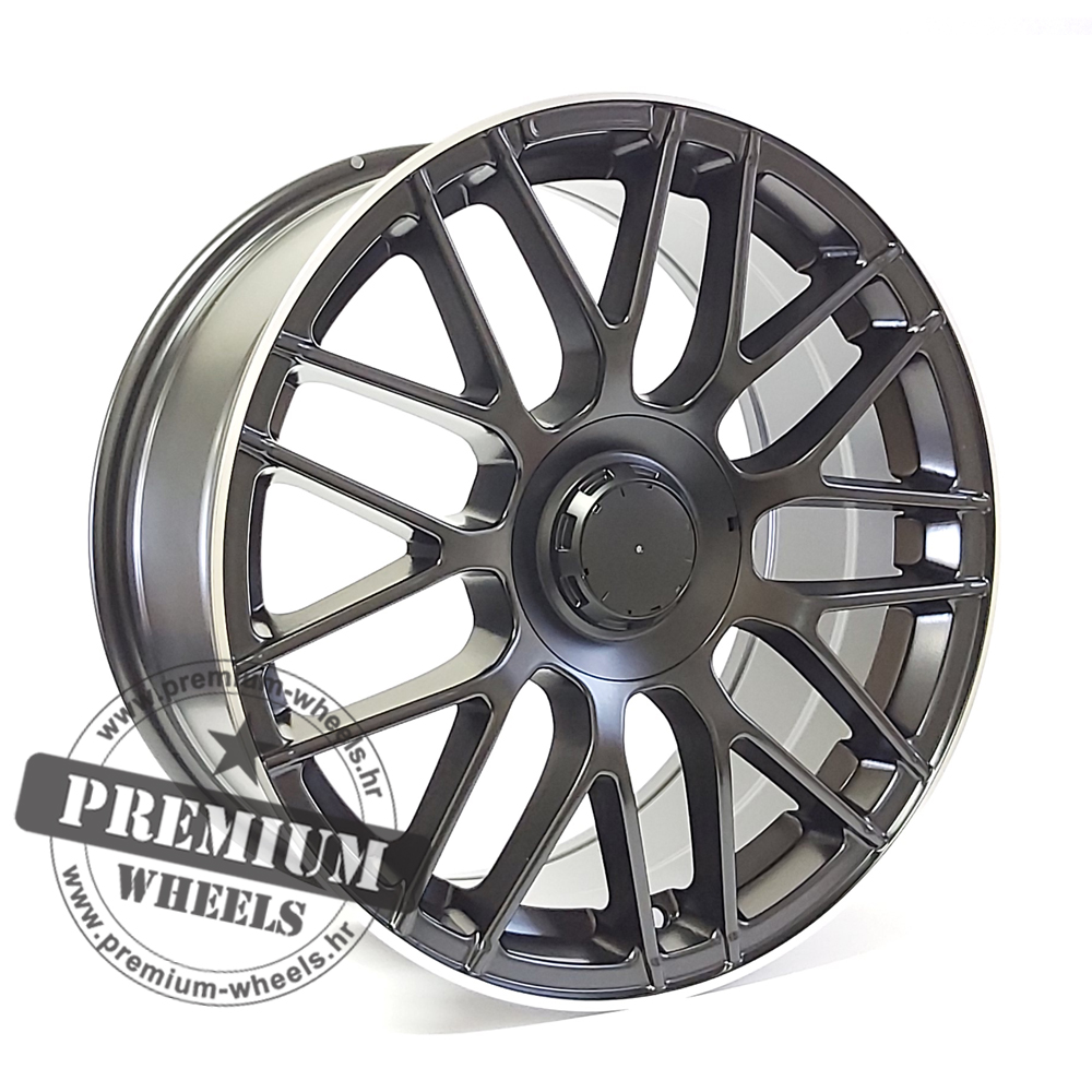 MBK912CMPR ALU FELGA ZA MERCEDES 5X112 19" MBK912CMPR ET45 CRNA POLUMAT S POLIRANIM RUBOM - Slika 1