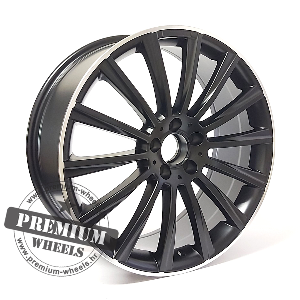 MBY1048CPR ALU FELGA ZA MERCEDES 5X112 19" MBY1048CPR ET43 CRNA S POLIRANIM RUBOM - Slika 1