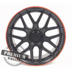 ALU FELGA ZA MERCEDES 5X112 19" MBY1258CMCR ET42 CRNA POLUMAT SA CRVENIM RUBOM - Slika 2