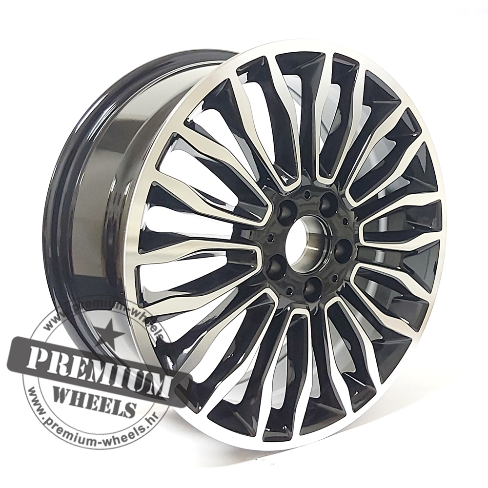 MBY1490CP ALU FELGA MERCEDES 5X112 18" MBY1490CP ET52 CRNA S POLIRANIM - Slika 1