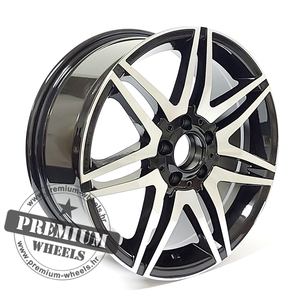 MBY274CP ALU FELGA MERCEDES 5X112 18" MBY274CP ET45 CRNA SA POLIRANIM - Slika 1