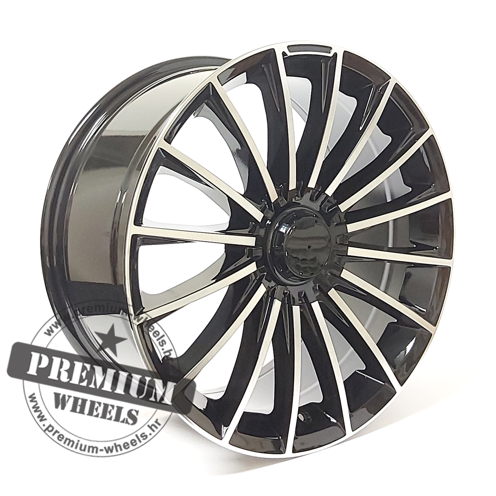 MBYD1499CP ALU FELGA MERCEDES 5X112 19" MBYD1499CP ET38 CRNA SA POLIRANIM - Slika 1
