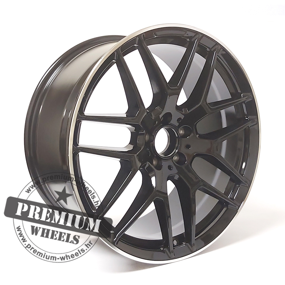 MFE115CPR ALU FELGA MERCEDES 5X112 20" MFE115CPR ET29 CRNA SA POLIRANIM RUBOM - Slika 1