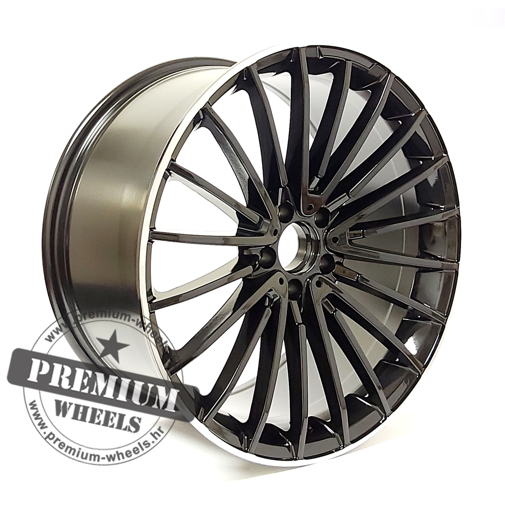 MR532CPR ALU FELGA ZA MERCEDES 5X112 21" MR532CPR ET30 CRNA S POLIRANIM RUBOM - Slika 1