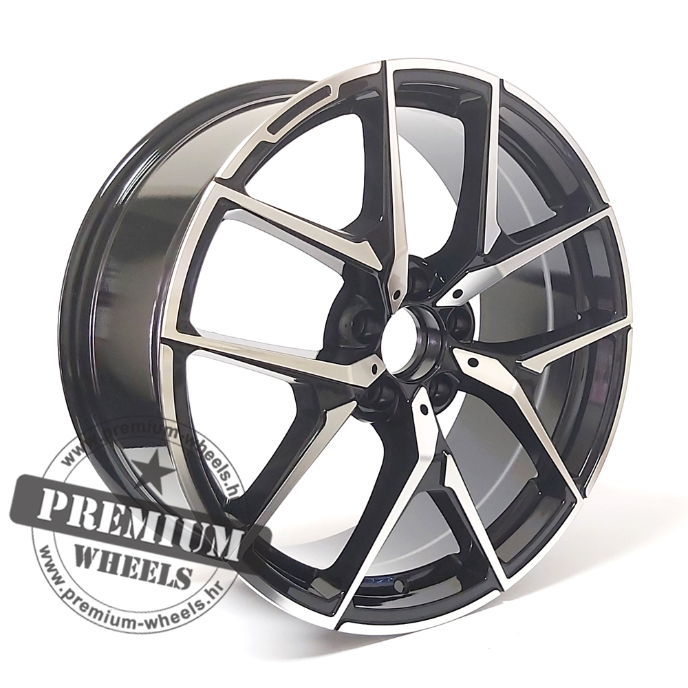 MXFE137CP ALU FELGA ZA MERCEDES 5X112 19" MXFE137CP ET43 CRNA SA POLIRANIM - Slika 1