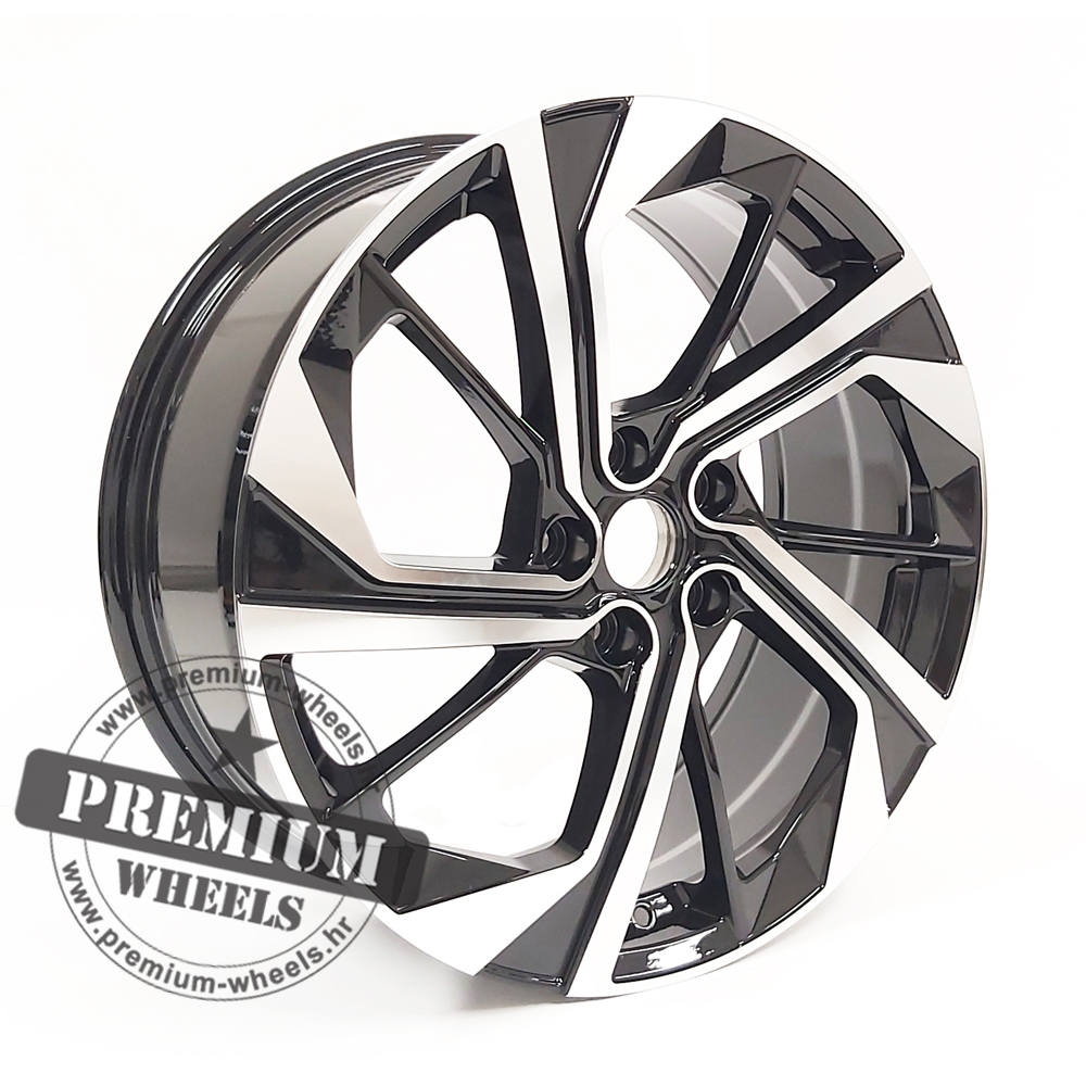 ND1981CP ALU FELGA ZA NISSAN 5X114.3 19" ND1981CP ET45 CRNA SA POLIRANIM - Slika 1