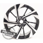 ALU FELGA ZA NISSAN 5X114.3 19" ND1981CP ET45 CRNA SA POLIRANIM - Slika 2