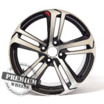 ALU FELGA PEUGEOT 4X108 17" PA5017CP ET25 CRNA SA POLIRANIM - Slika 2