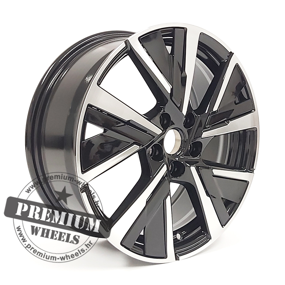 PB5906CP ALU FELGA ZA PEUGEOT 5X108 16" PB5906CP ET40 CRNA SA POLIRANIM - Slika 1