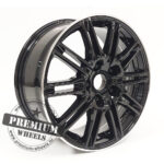 ALU FELGA PORSCHE 5X130 18" POBY476CPR ET50 CRNA SA POLIRANIM RUBOM