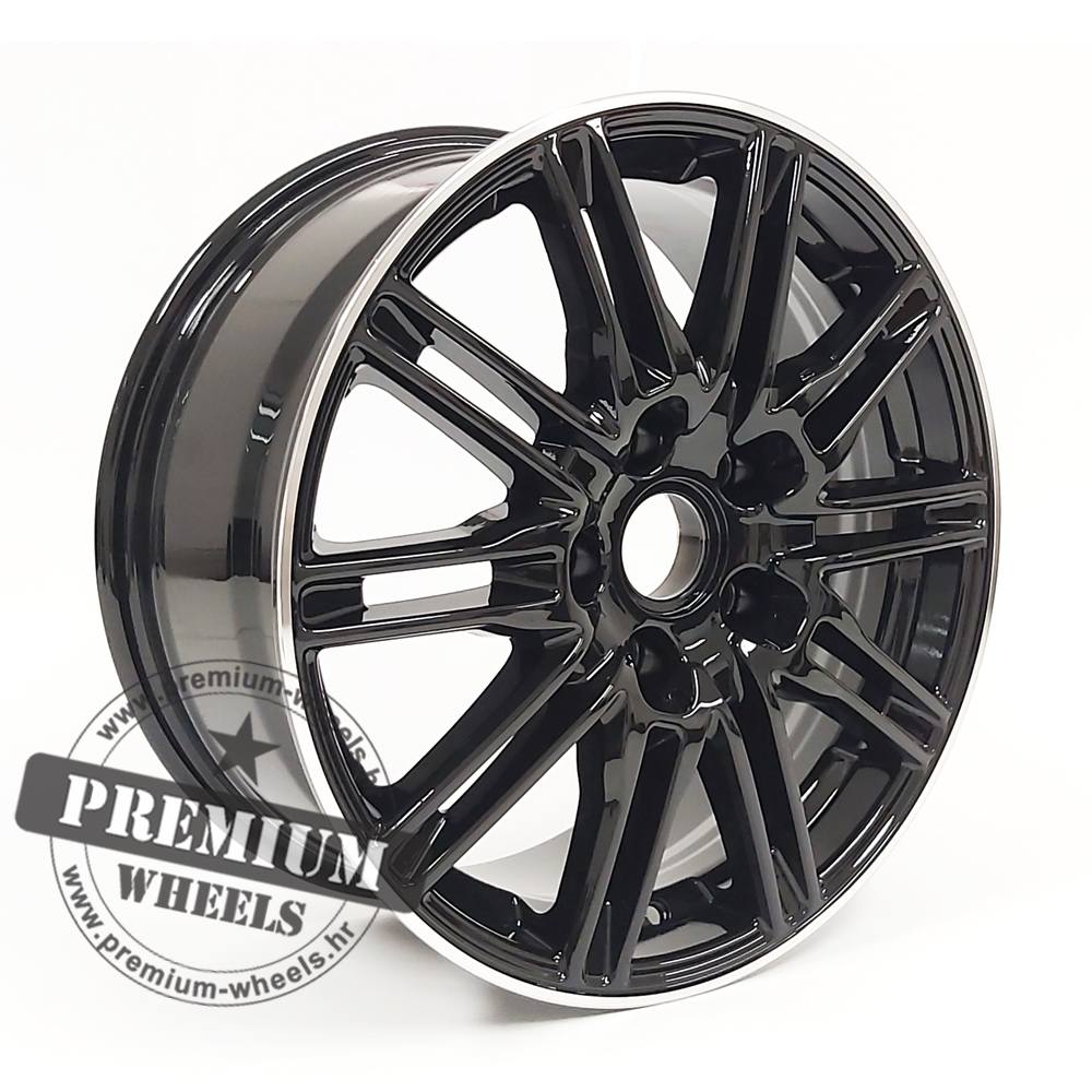 POBY476CPR ALU FELGA PORSCHE 5X130 18" POBY476CPR ET50 CRNA SA POLIRANIM RUBOM - Slika 1