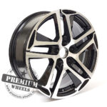 ALU FELGA PEUGEOT 4X108 16" PG534CP ET25 CRNA SA POLIRANIM