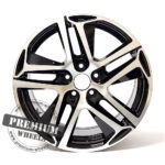 ALU FELGA PEUGEOT 4X108 16" PG534CP ET25 CRNA SA POLIRANIM - Slika 2