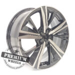 ALU FELGA ZA PEUGEOT 4X108 17" PY1187CTP ET25 CRNA SA POLIRANIM