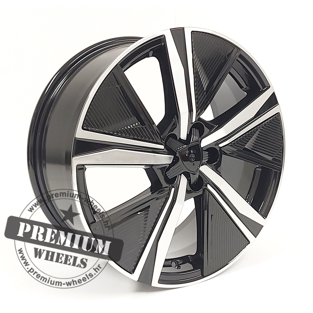 PY1187FCP ALU FELGA ZA PEUGEOT 5X108 18" PY1187FCP ET44 CRNA SA POLIRANIM - Slika 1