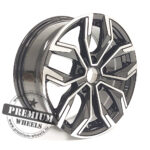 ALU FELGA ZA RENAULT 5X114.3 16" RB1518CP ET41 CRNA SA POLIRANIM