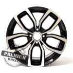 ALU FELGA RENAULT 4X100 16" RB5711CP ET38 CRNA SA POLIRANIM - Slika 2