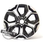 ALU FELGA RENAULT 4X100 15" RBK5296CP ET35 CRNA SA POLIRANIM - Slika 2