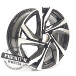 ALU FELGA RENAULT 4X100 16" RBK5762CP ET44 CRNA SA POLIRANIM