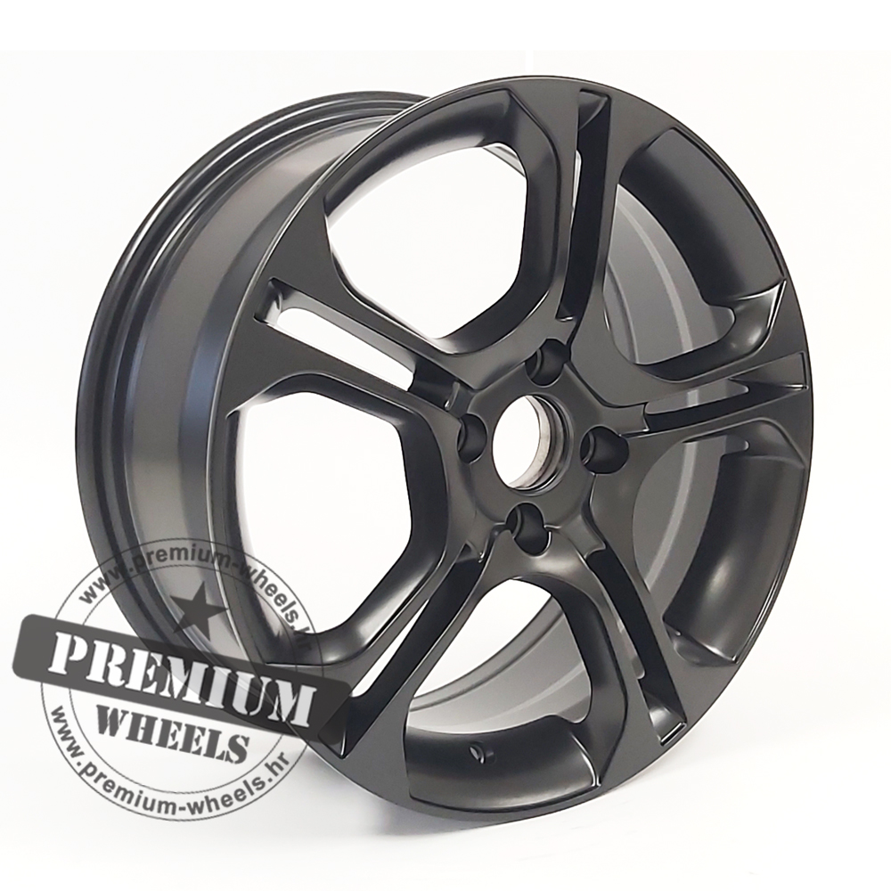 RBK875CM ALU FELGA ZA RENAULT 4X100 16" RBK875CM ET44 CRNA POLUMAT - Slika 1