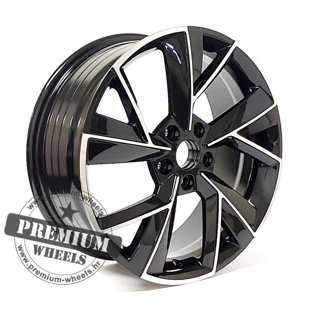 SFE211CP ALU FELGA SKODA 5X112 18" SFE211CP ET43 CRNA POLIRANA - Slika 1
