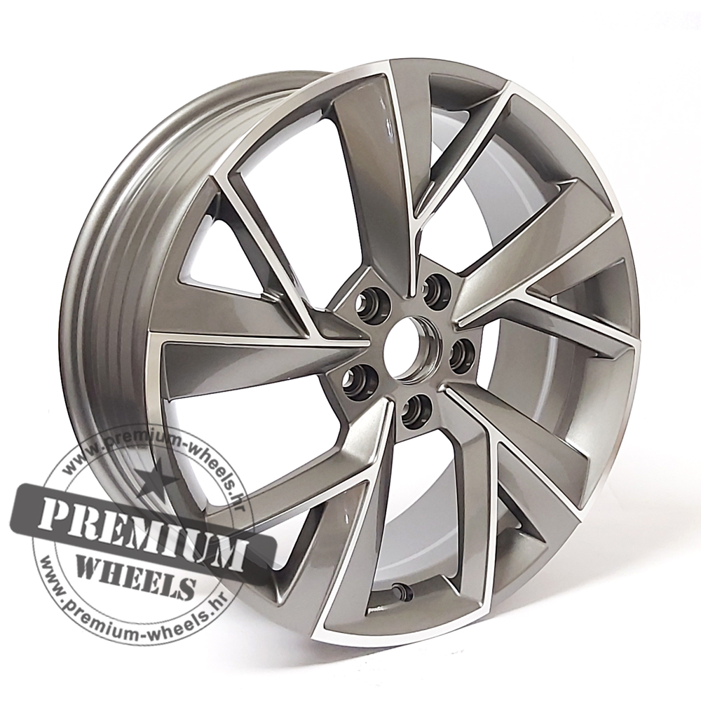SFE211SP ALU FELGA SKODA 5X112 18" SFE211SP ET43 SIVA POLIRANA - Slika 1