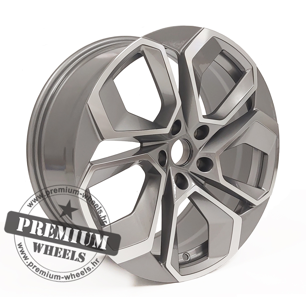 SI5561SP ALU FELGA ZA ŠKODU 5X112 18" SI5561SP ET42 SIVA SA POLIRANIM - Slika 1