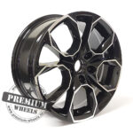 ALU FELGA ŠKODA 5X100 17" SK516CP ET40 CRNA SA POLIRANIM