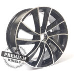 ALU FELGA ZA ŠKODU 5X112 18" SK523CP ET51 CRNA SA POLIRANIM